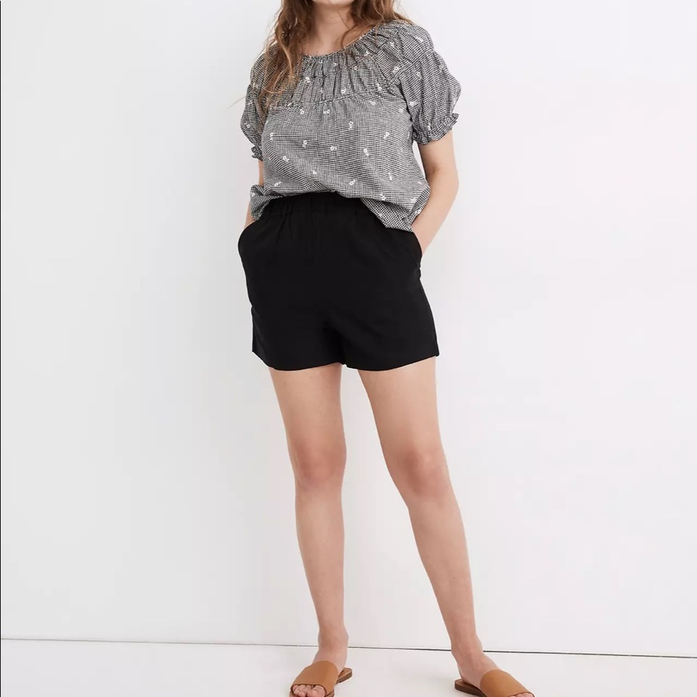 Madewell Linen-Blend Easy Pull-On Shorts